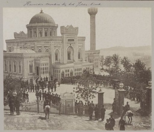 Military ceremony at the Yıldız Hamidiye Mosque in Istanbul