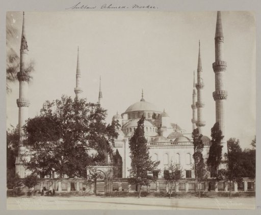 Exterior of the Sultan Ahmed Mosque in Istanbul