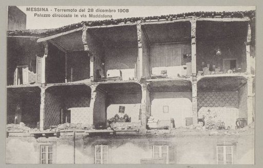 Ruin of a palazzo in Messina after the earthquake of 28 December 1908