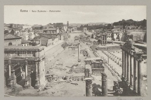 View of the Roman Forum in Rome