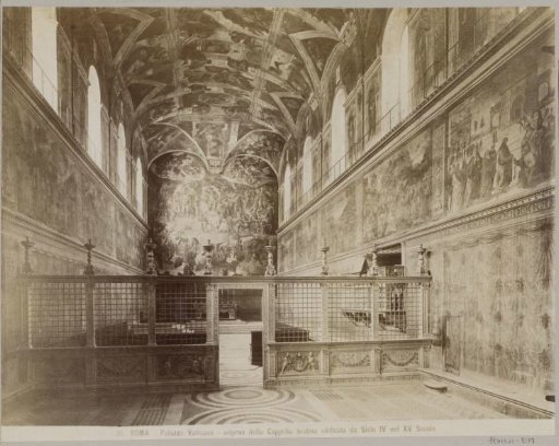Interior of the Sistine Chapel in Vatican City