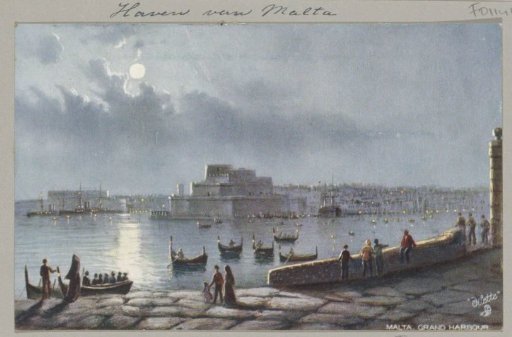 View of the Grand Harbour in Valletta