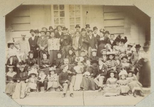 Group Portrait of Former Pupils ('l'Association amicale des anciens élèves') on an Excursion to Chantilly