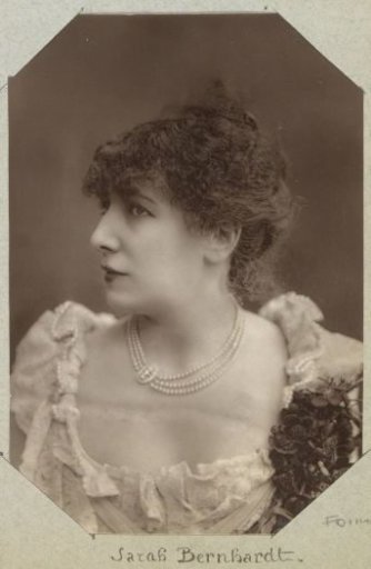 Portrait of Sarah Bernhardt, actress