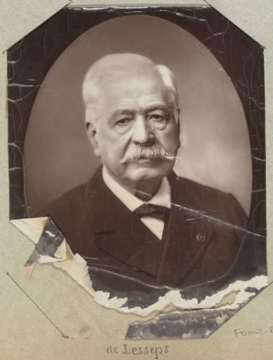 Portrait of Ferdinand de Lesseps, engineer, financier and diplomat