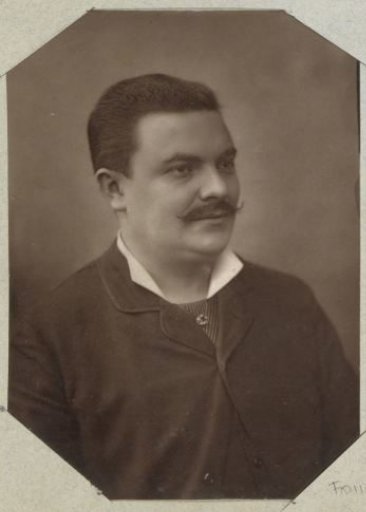 Portrait of a man with a moustache, probably a Frenchman