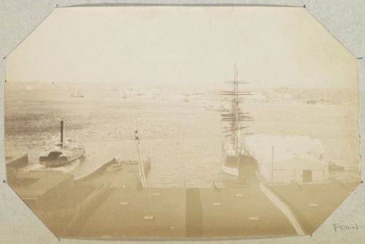 View of a harbour, possibly in France