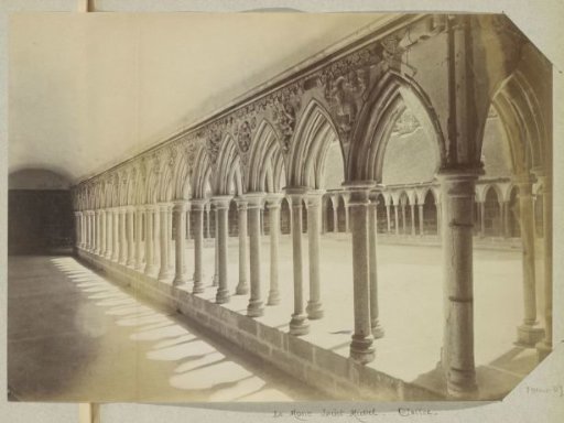 View of the cloisters of Mont Saint-Michel