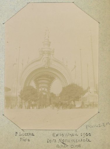 Entrance gate to the grounds of the 1900 World's Fair in Paris