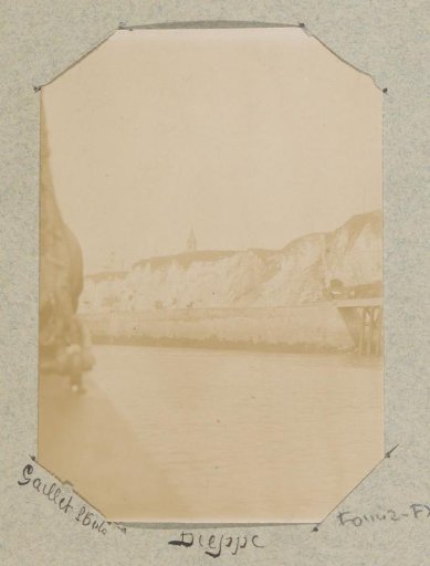 Coast of Dieppe seen from a ship
