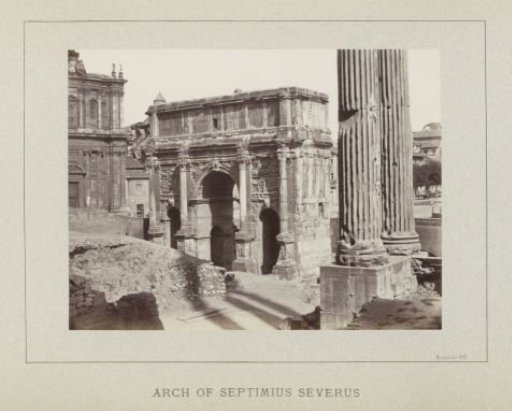 Arch of Septimius Severus on the Roman Forum in Rome
