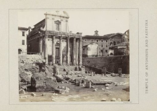 Temple of Antoninus and Faustina on the Roman Forum in Rome