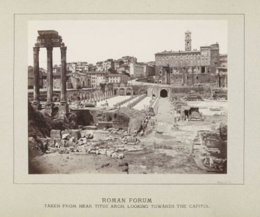 Roman Forum viewed towards the Capitoline