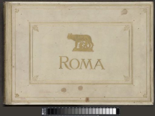 Photo album with views of sights and artworks in Rome