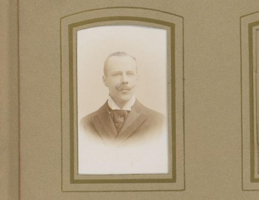 Portrait of a man with a mustache