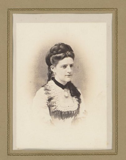 Portrait of a Woman with a Braid in Her Hair