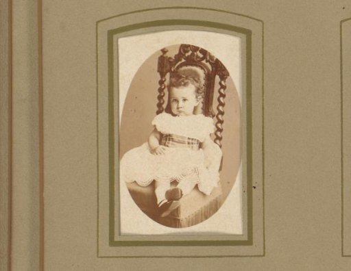 Portrait of a girl on a chair