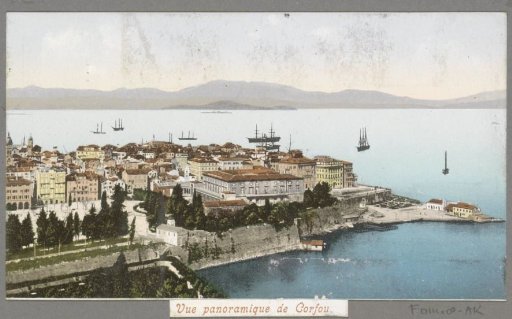 View of the city of Corfu