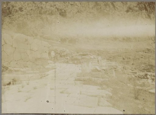 Remains of ancient buildings in Greece