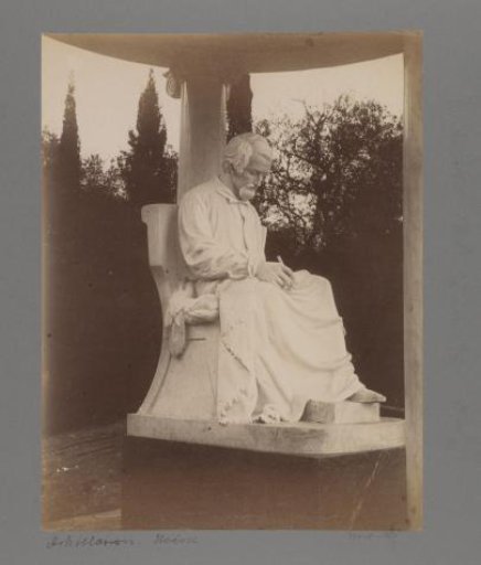 Statue of Heinrich Heine at the Achilleion on Corfu