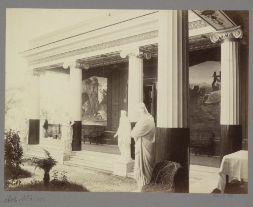 Gallery of statues and (presumably) paintings at the Achilleion on Corfu