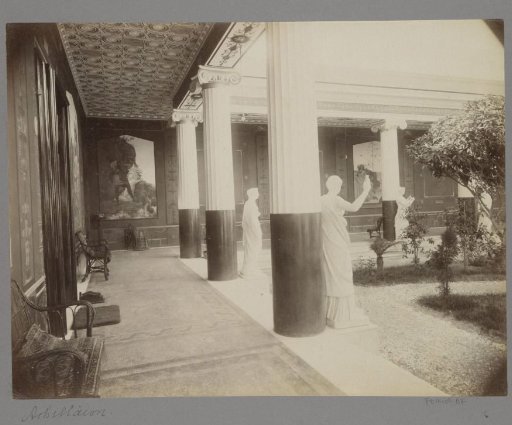 Gallery of statues and (presumably) paintings at the Achilleion on Corfu