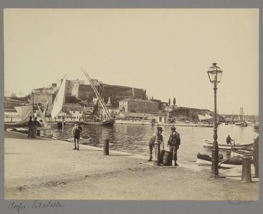 Harbour view of Corfu with the citadel in the background
