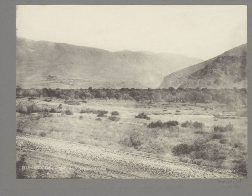 View of the plain of Crissa and Castri near Delphi