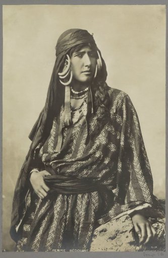 Portrait of a Bedouin woman, standing