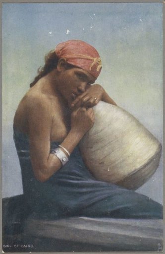 Portrait of a girl with a jug from Cairo