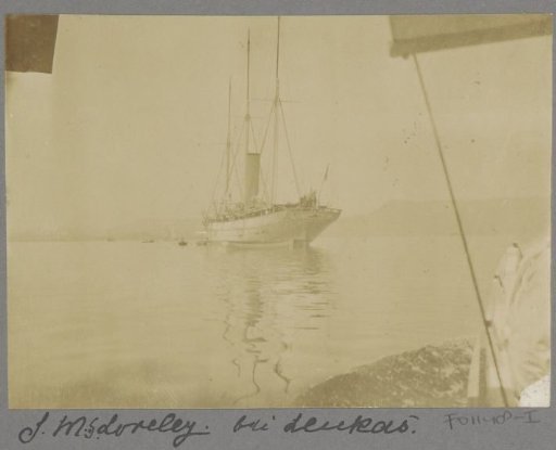 S.M.S. Loreley at anchor near Lefkas