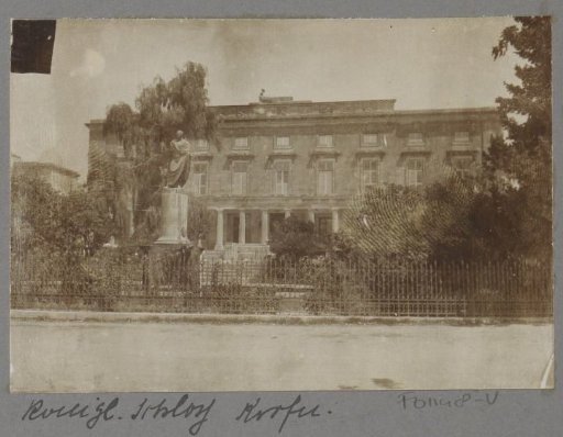 Facade of the royal palace on Corfu