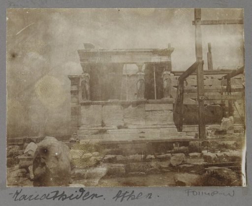 Erechtheion with Caryatids on the Acropolis of Athens