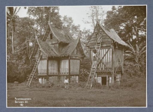 Rice barns in Batipuh in Sumatra