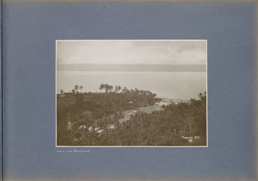 View of the mouth of the Ombilin River into the Singkarak Lake on Sumatra