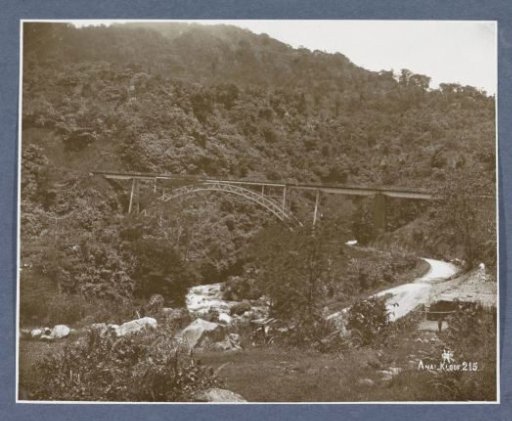 Railway bridge in the Anai Gorge on Sumatra