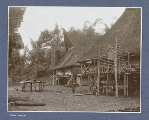 Houses in a Batak village on Sumatra