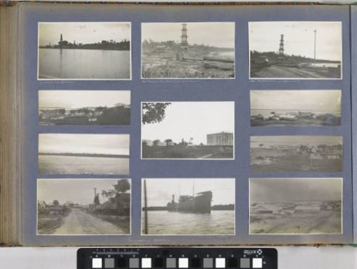 Quay with pipes and the drilling tower 'Million Miss' at Pangkalansusu on Sumatra