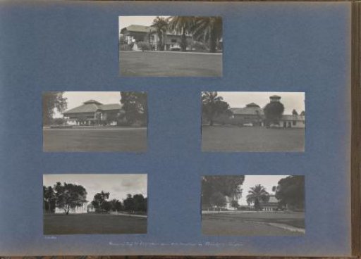 Exterior of the house and garden of the inspector of the Deli Company at Bindjai Langkat on Sumatra