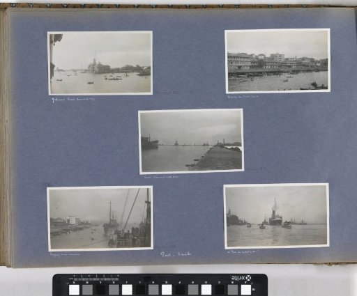 Suez Canal with pier in Port Said