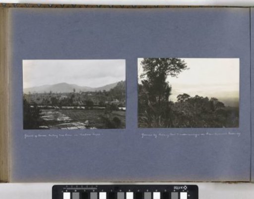 Landscape near Batang Toru on Sumatra with enterprises of the Rotterdam Tapanoeli Rubber Company