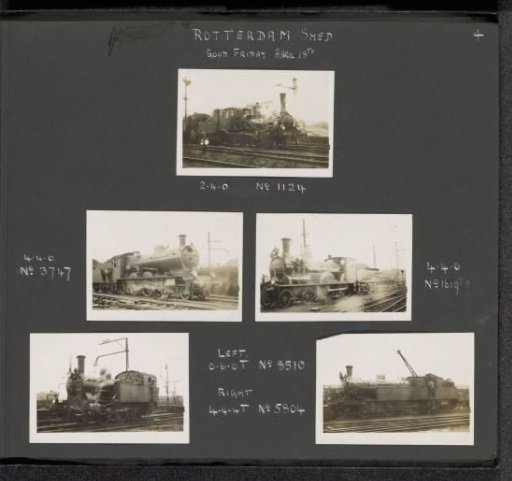 Locomotives at the Railway Yard in Rotterdam