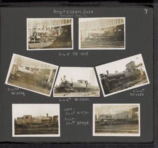 Locomotives at the Railway Yard in Amsterdam