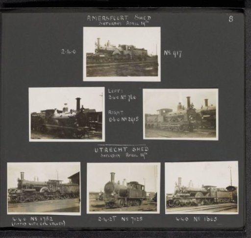 Locomotives at the Railway Yards in Amersfoort and Utrecht