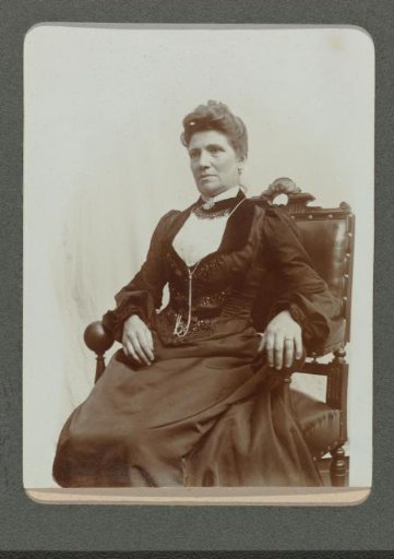 Portrait of a seated woman