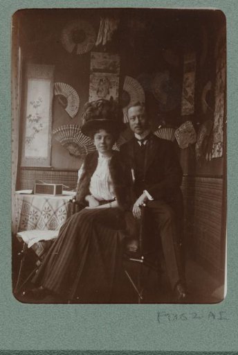 Portrait of a man and a woman in an interior