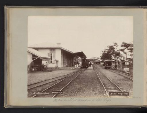 Station of the steam tram in Kota-Radja