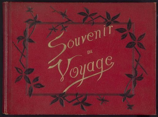 Photo album with views of sights in Europe, Trinidad, Haiti, Martinique and Suriname