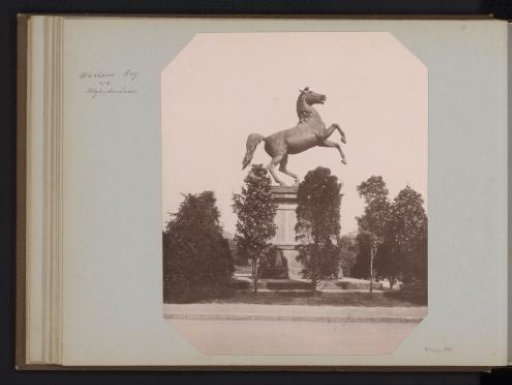 Statue in Hannover of the Saxon Horse at the Leibniz University