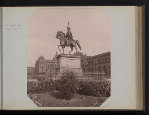 Monument of Ernst August at the central station in Hannover